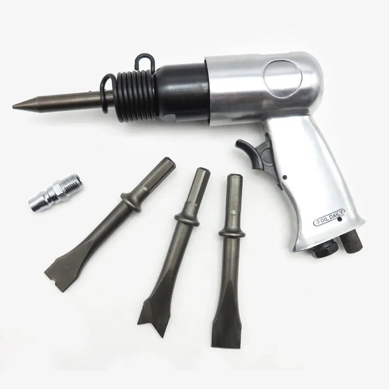 150mm steel air hammer tool with hex and round handle options for brake and rust removal