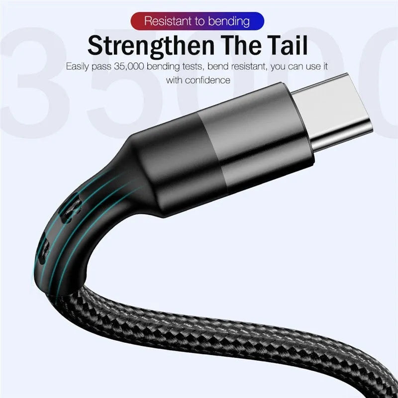 100W USB-C to USB-C PD fast charging cable in black with aluminium alloy connector shell