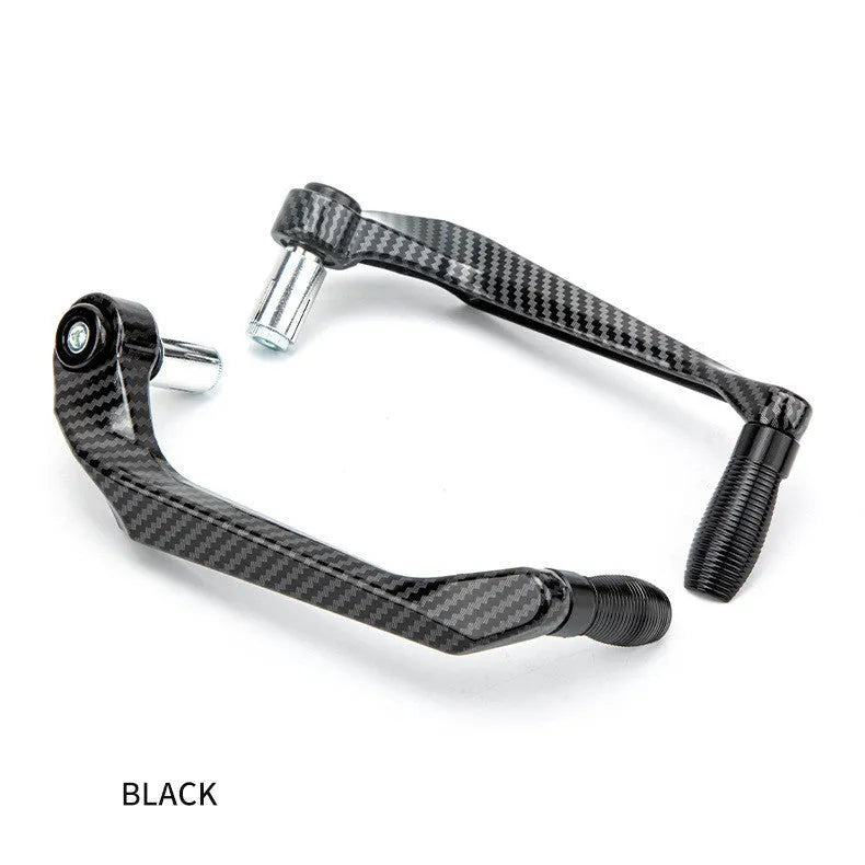Pair of aluminium motorcycle hand guards with water transfer print in a choice of colours.