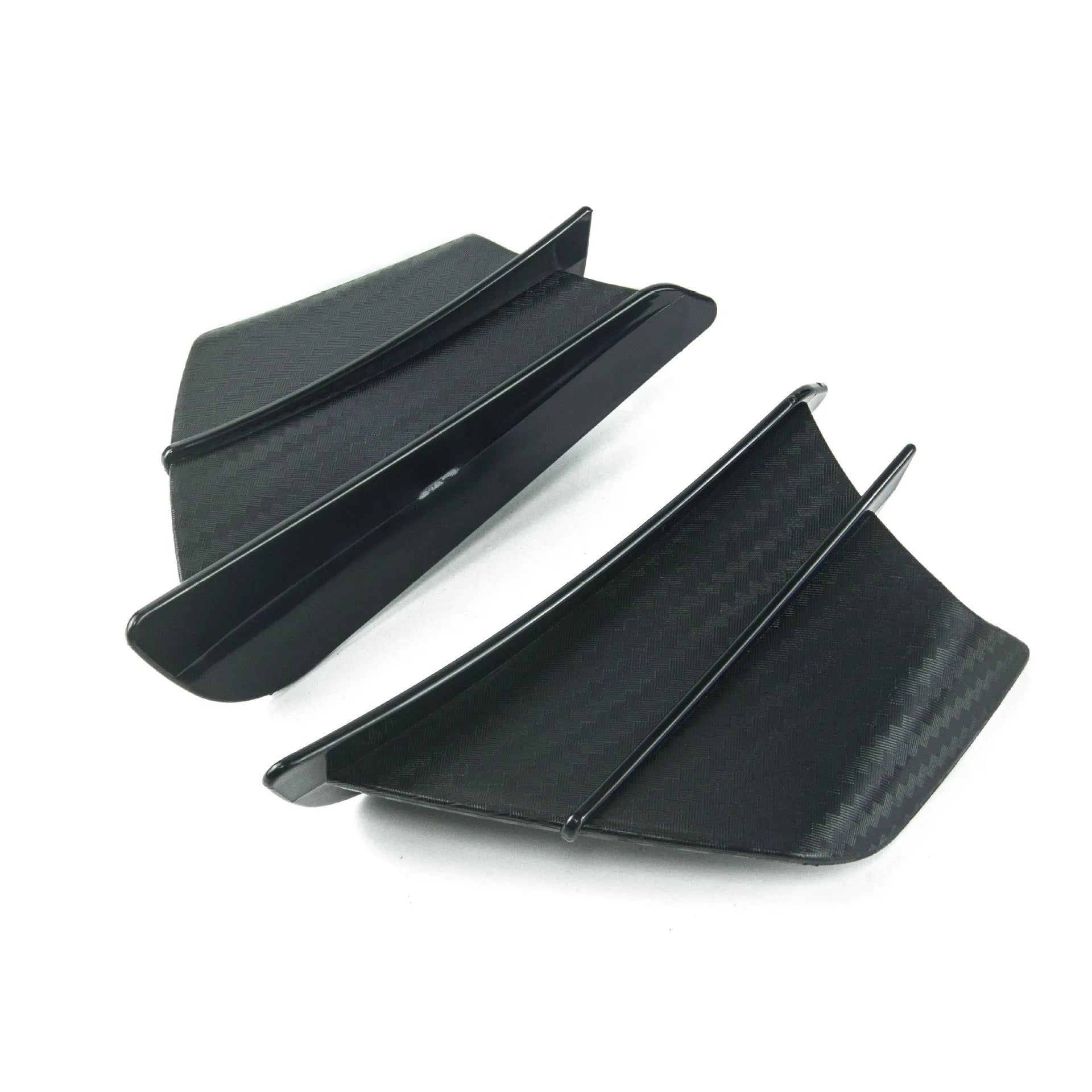 Motorcycle wind wing spoiler accessories in four glossy patterns with 18x8cm dimensions