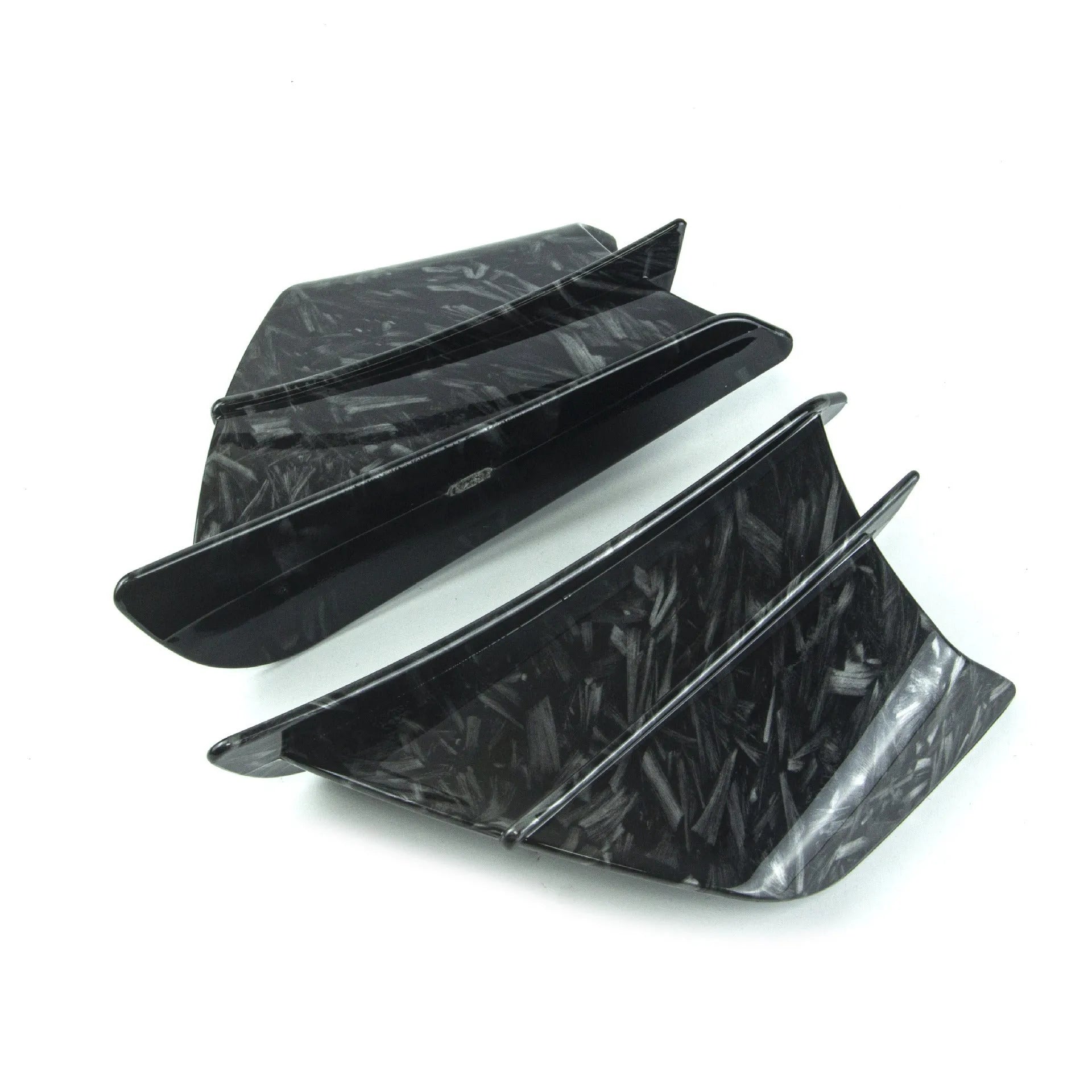 Motorcycle wind wing spoiler accessories in four glossy patterns with 18x8cm dimensions