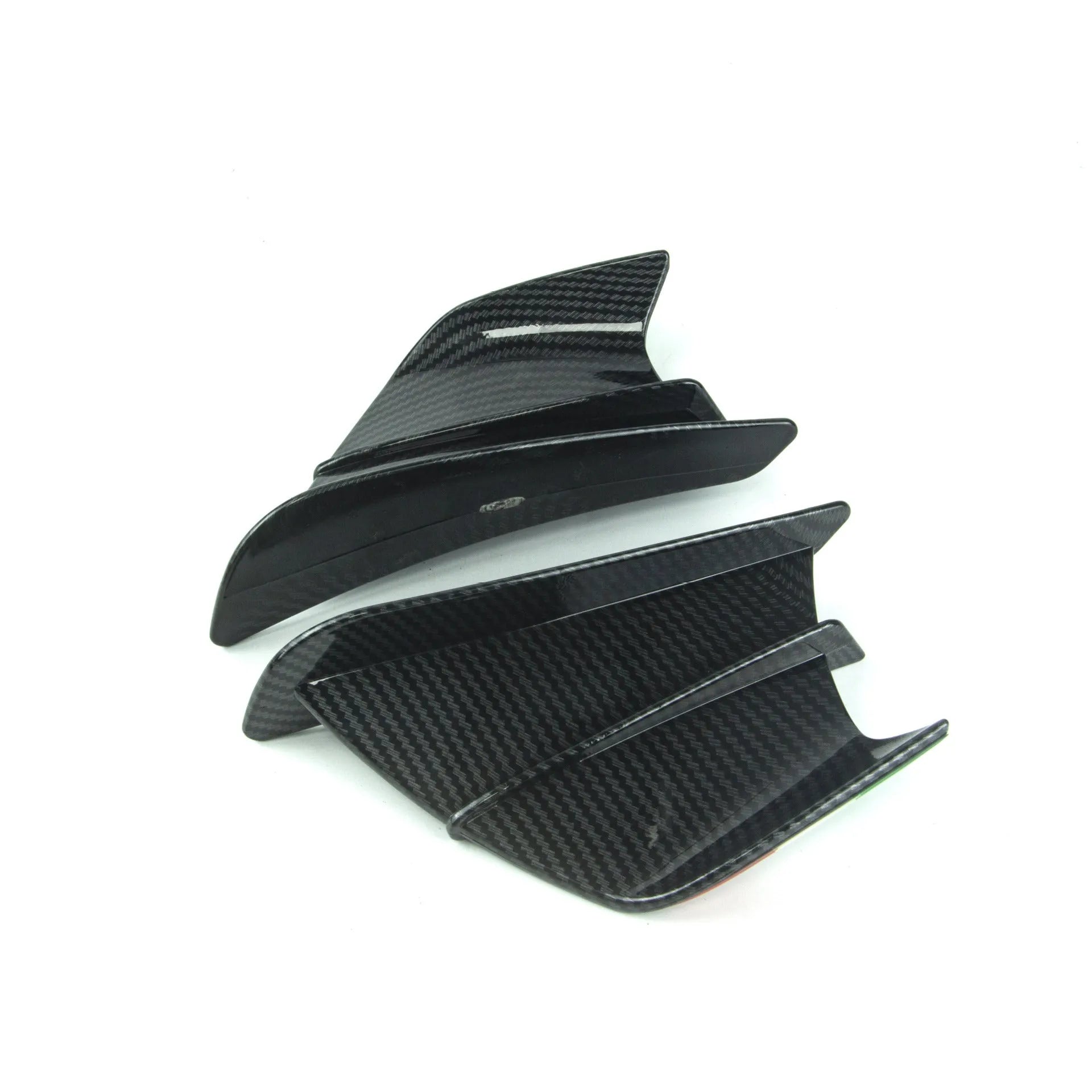 Motorcycle wind wing spoiler accessories in four glossy patterns with 18x8cm dimensions