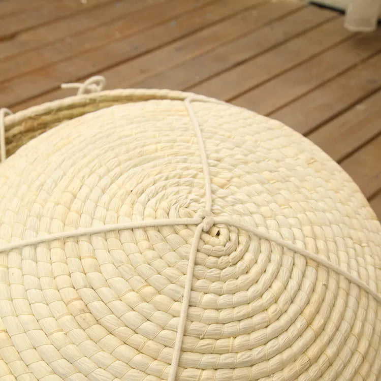 Straw cat hammock with climbing frame 50cm natural hemp rope cat bed