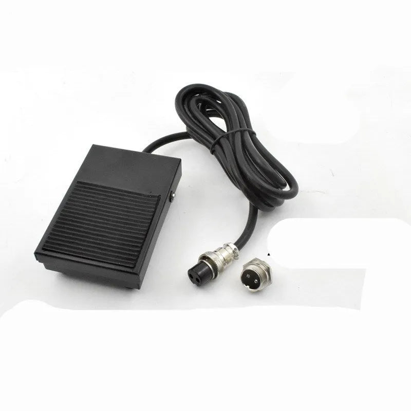 Welding machine foot switch pedal with 1.8m cable and 2-pin plug connector