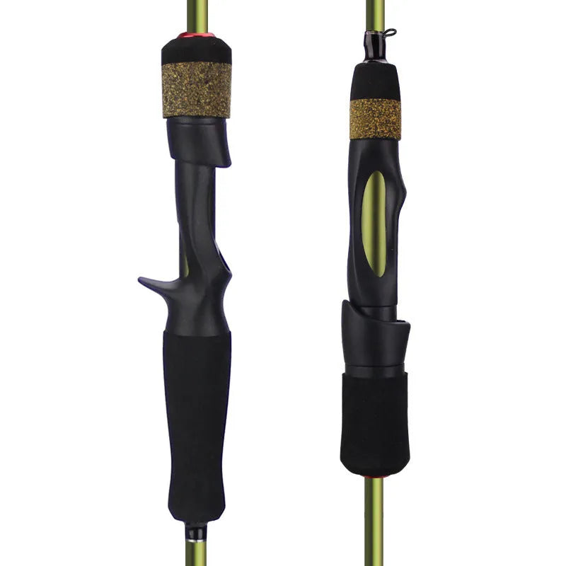 Cao Mang 4-section carbon fishing rod with dark green blank and imitation wood handle