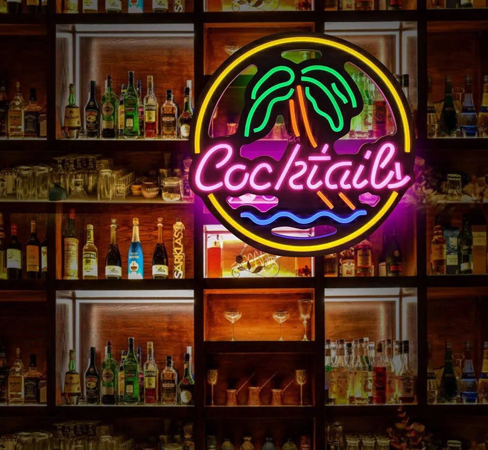 LED coffee neon billboard advertising light with PVC shell for commercial interior decoration