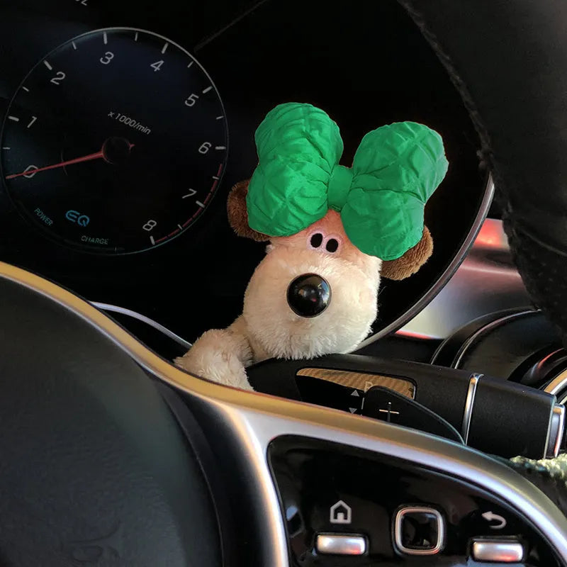Cotton car dashboard decoration doll in cartoon animal design for pet and child safety