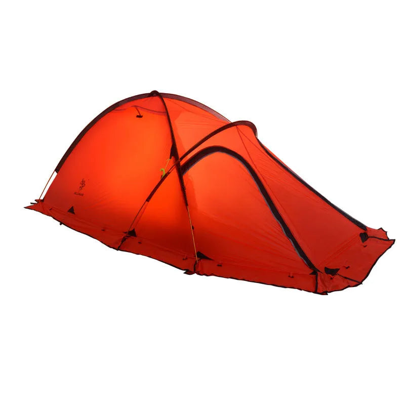 Ultralight anti-storm camping tent with 20D nylon fly, 8.5MM aluminium pole, red or yellow, 2.8KG
