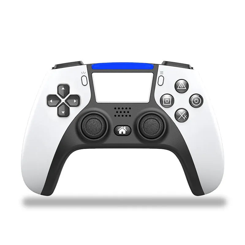 Bluetooth wireless gamepad in black, ABS plastic, with dual analog sticks, for PS4 Android and PC