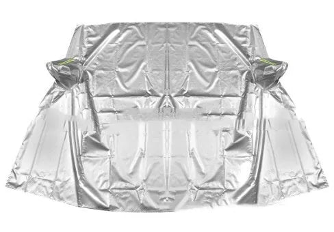 Car windshield frost cover 169x238cm in silver colour, universal fit for winter