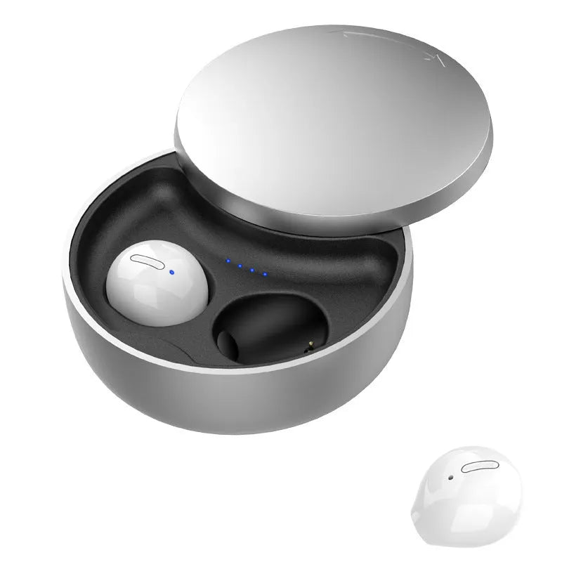 Wireless earbuds Bluetooth 5.0 stereo headset in black with charging case