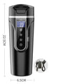 Portable car heating cup with smart touch digital display and 400ml food-grade 304 stainless steel inner