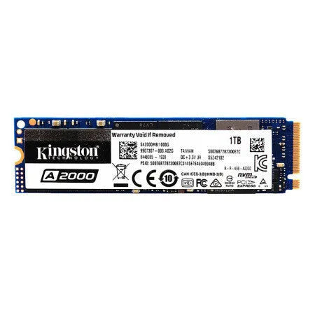 Kingston SA200 A2000 500GB M.2 NVMe solid state drive in its retail packaging