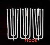 Single panel blackout curtain showing size options and hook, Korean hook, and ring hanging styles