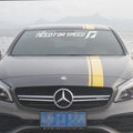 Need For Speed windshield and side car sticker decal in white, rose, or silver, showing 55cm and 90cm length options.