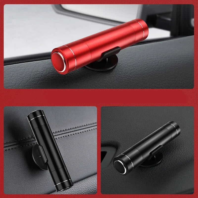 Tungsten steel head car window breaker portable emergency escape hammer black aluminium alloy