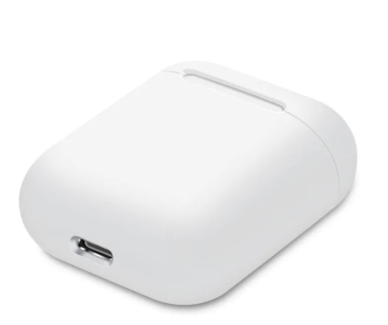 Split-design silicone protective cover for Apple AirPods charging case in a selected solid colour.
