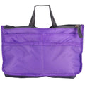 Ladies nylon makeup cosmetic bag in a colour option with zipper closure, 28cm by 10cm by 18cm