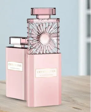 Pink USB rechargeable perfume fan for fragrance circulation