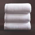 White cotton bath towel thickened absorbent 21 strand yarn plain weave 70x140cm