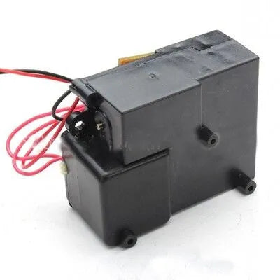 Black smoke box accessory for toy tanks with 360° rotation capability