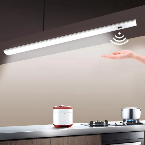 Aluminium profile LED strip bar light for cabinet installation in three size options.