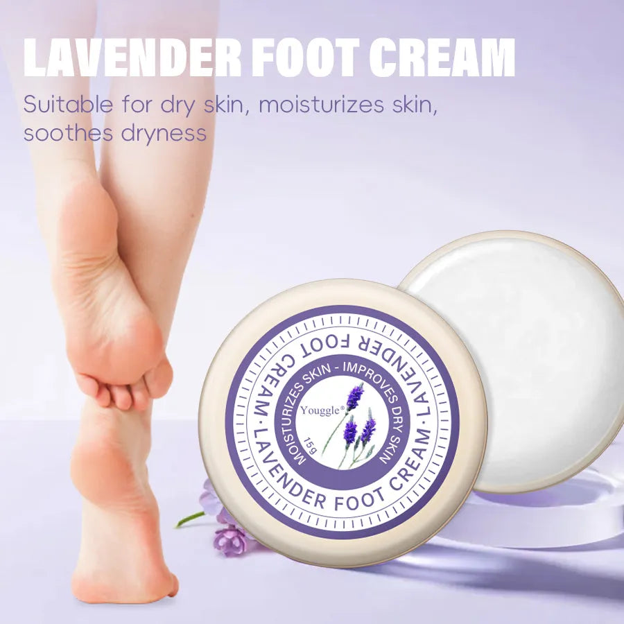 Lavender Anti Fungal Foot Repair Cream 15g tube for dead skin removal and moisturizing foot care