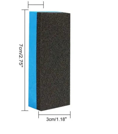 Automotive iron powder rust remover spray bottle in 30ml or 100ml size with blue sponge or towel applicator.
