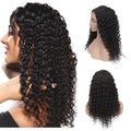 Human hair lace front wig for women in 1b natural colour, 8 to 20 inch length, lightweight 157-212g