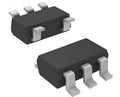 Microchip memory chip 24 LC02BT I/OT on white background for network communication instruments