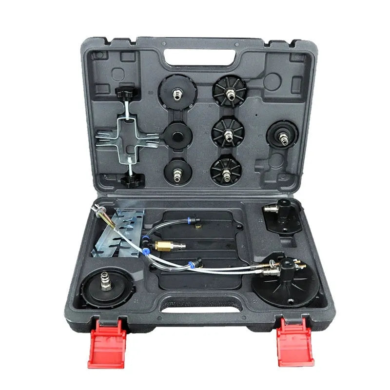 Pneumatic brake fluid replacement machine with pressure gauge and 5 litre capacity tank