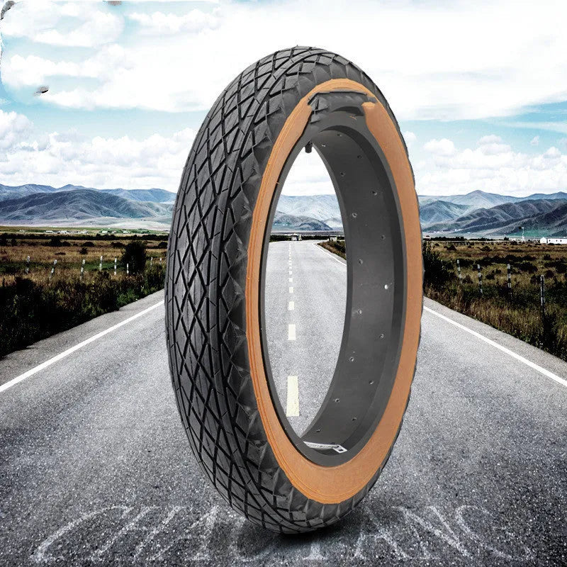 20x4.0 inch brown rubber replacement tyre for electric snowmobile or beach car