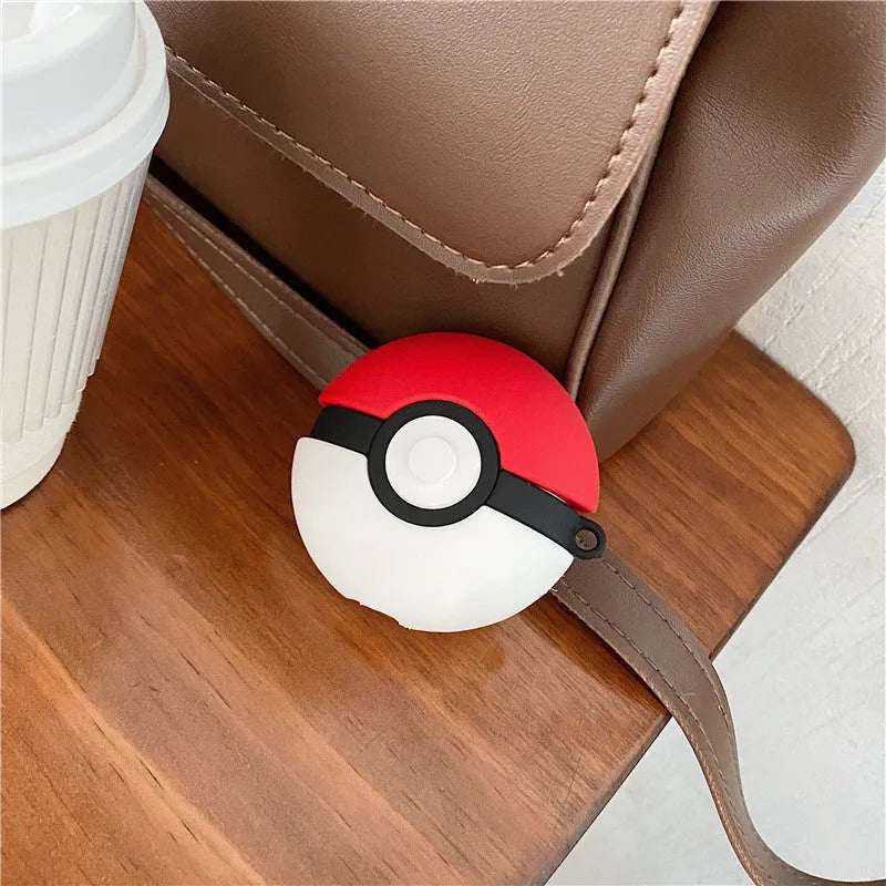 Silicone cartoon protective case for wireless Bluetooth earbuds in assorted colours and characters