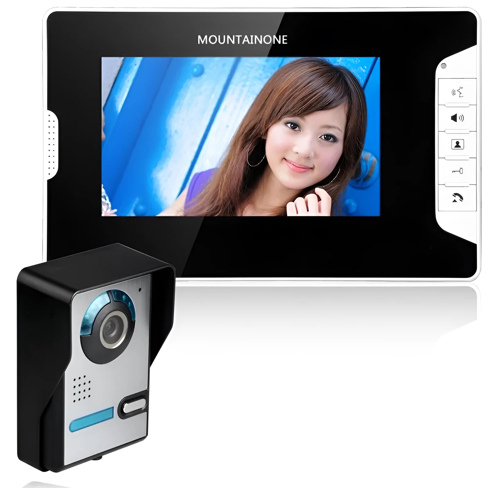 Shanyi Shida 7-inch video door phone monitor and waterproof outdoor camera unit