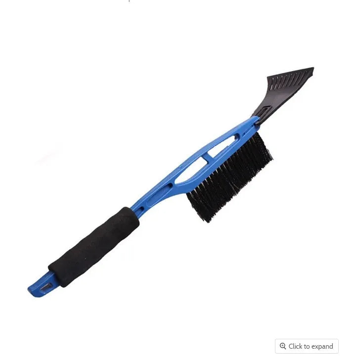 Two-in-one blue ABS multifunctional snow shovel for clearing snow