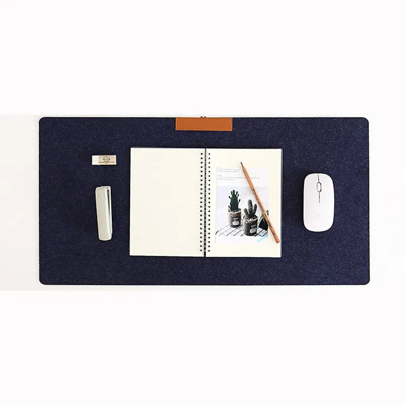 Felt gaming keyboard pad in black colour, 30x60cm size, single-sided felt mouse mat from Jiajia Felt