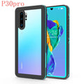 Huawei P30 anti-drop phone case in black with wave point pattern