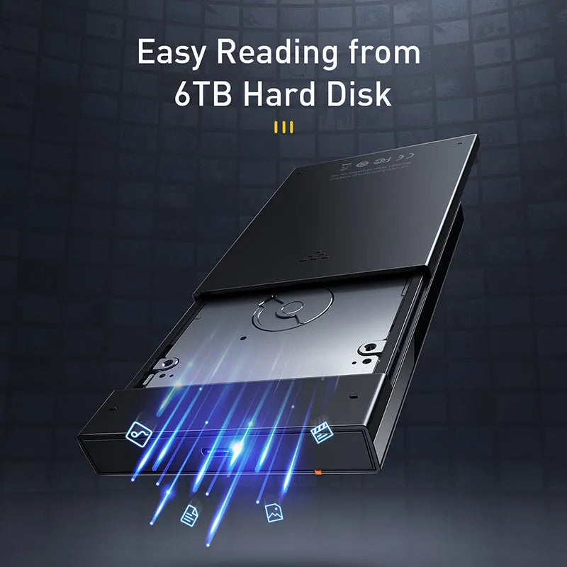 Universal 2.5 inch hard disk box, Full Speed Series, supports 6TB, smart hibernation, cable options
