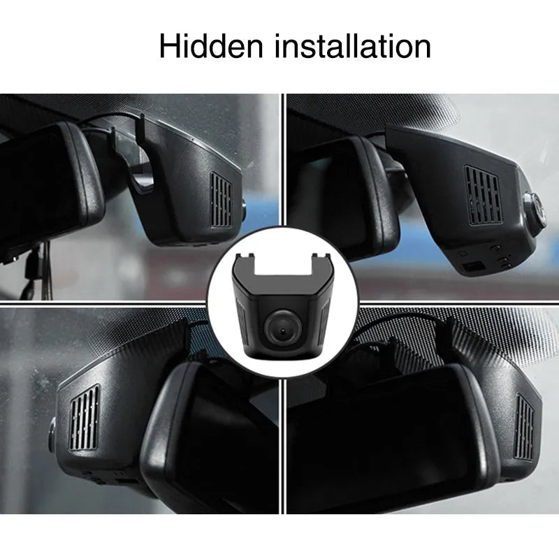 Hidden driving recorder with Sony sensor 1080P WiFi parking monitor black