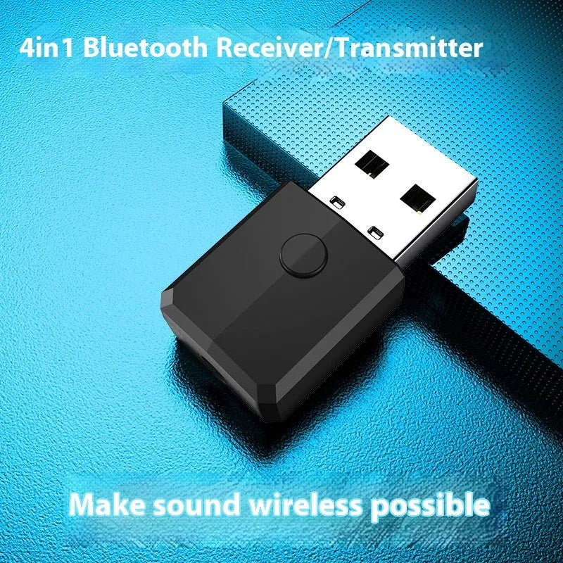 USB Bluetooth transmitter receiver adapter, four-in-one, Bluetooth 5.0, 100Mbps, model ZF-169S