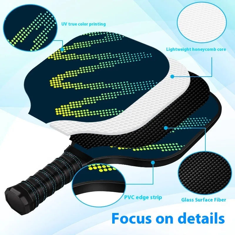 High-density fibreglass table tennis racket for outdoor sports