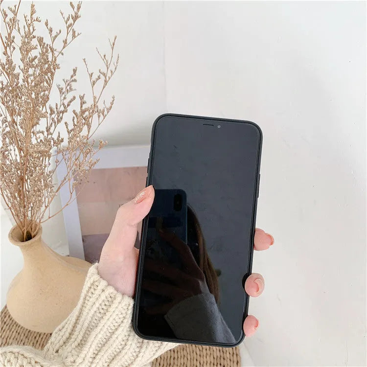 Graffiti silica gel mobile phone case for iPhone 11 Pro Max with Japanese and Korean style print and frame colour matching