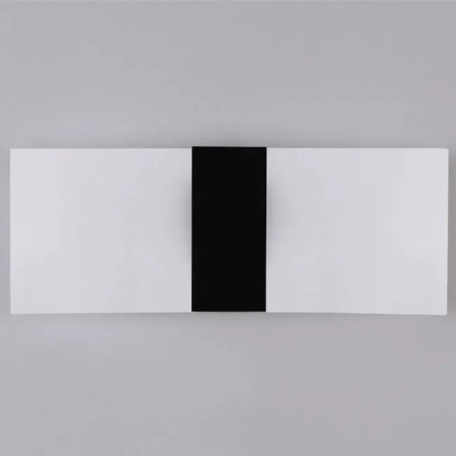 Modern acrylic wall lamp for corridor with LED light in silver, black, or gold finish.