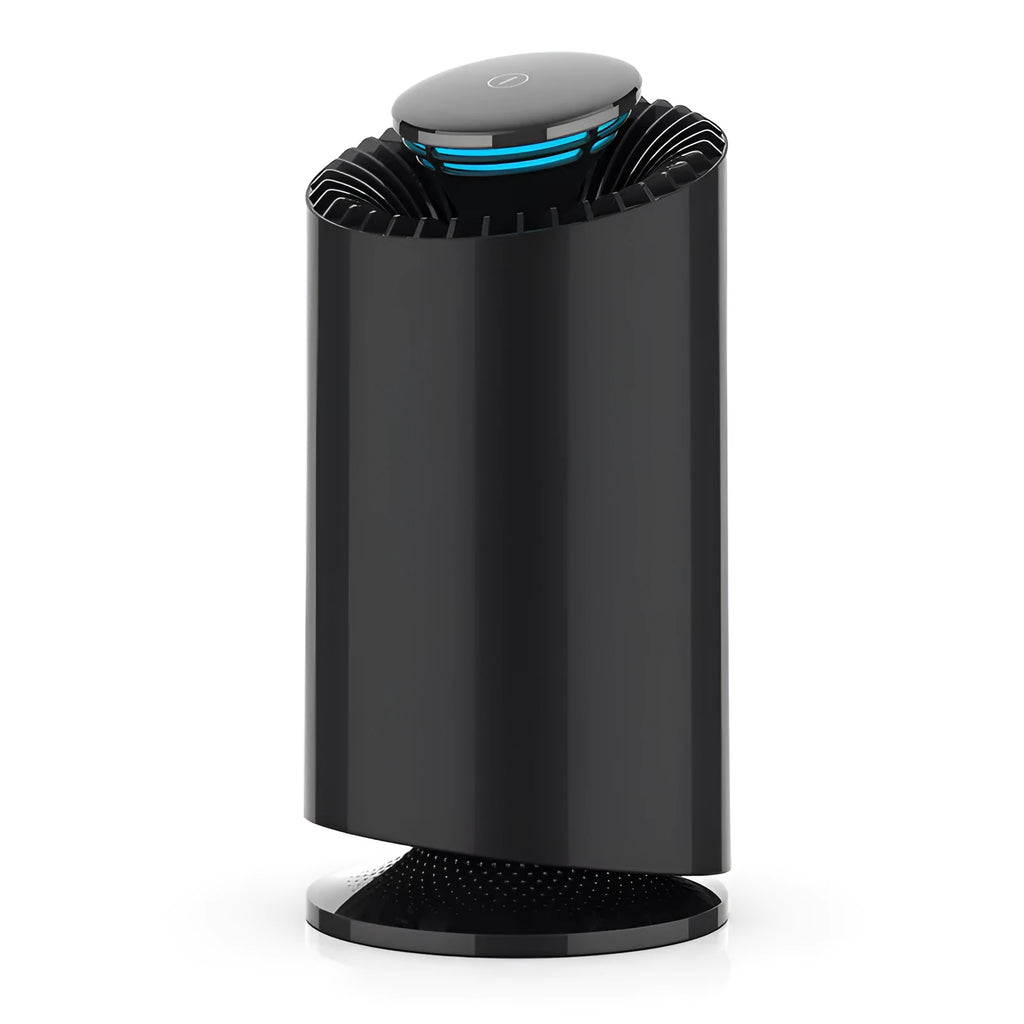 Photocatalyst mosquito killing lamp in black finish with dual UV lights