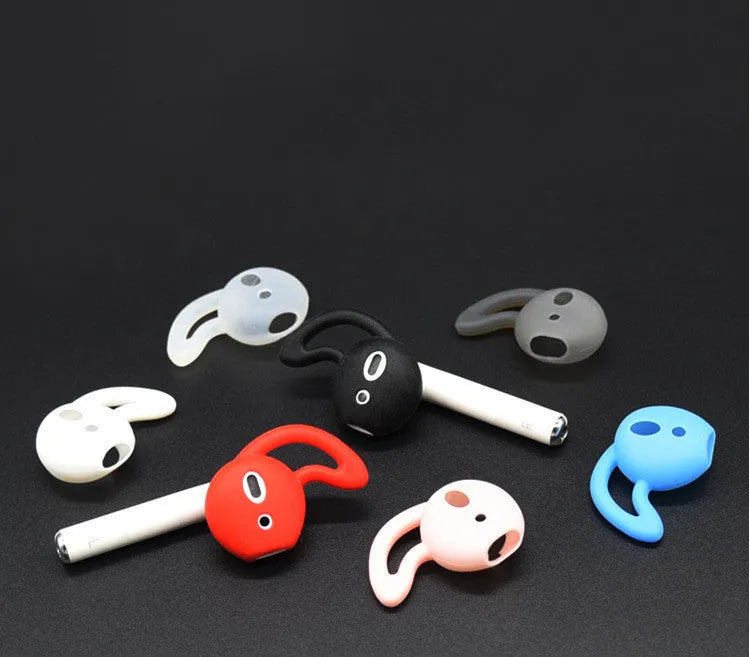Single silicone ear cap for Apple AirPods in selected colour, showing dimensions and accurate opening.