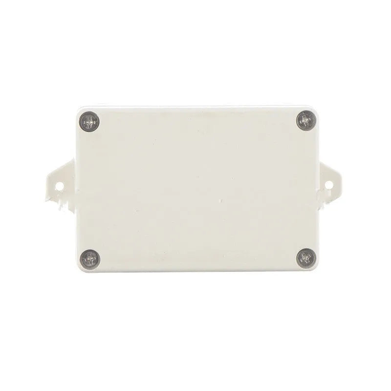 F4B-1 grey ABS plastic waterproof instrument box for electronics, dimensions 100mm by 68mm.