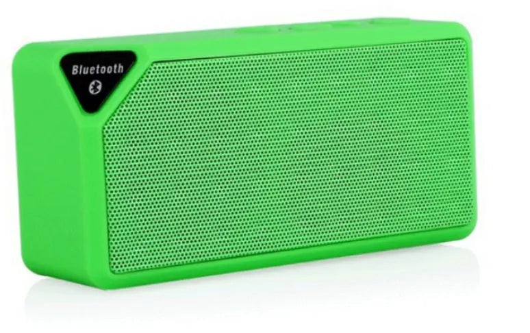 Cannon X3 small cube-shaped wireless Bluetooth speaker in chosen colour on a surface