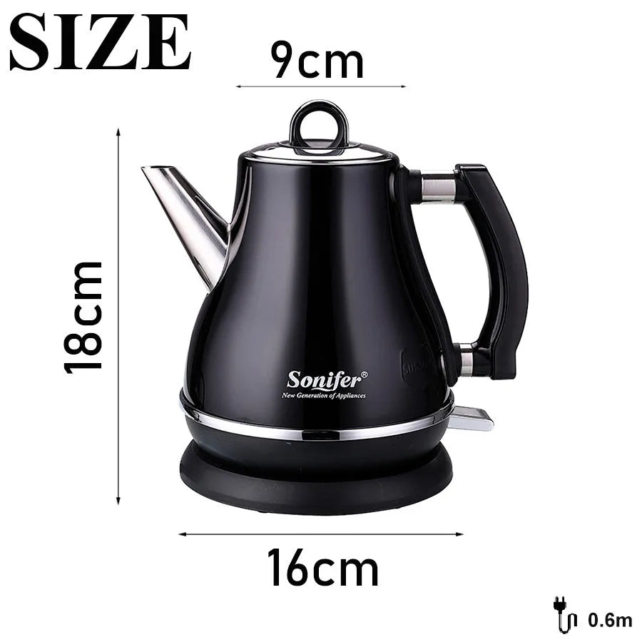 1.2 litre stainless steel son-mother pot set in black, blue and red options with retro ceramic design