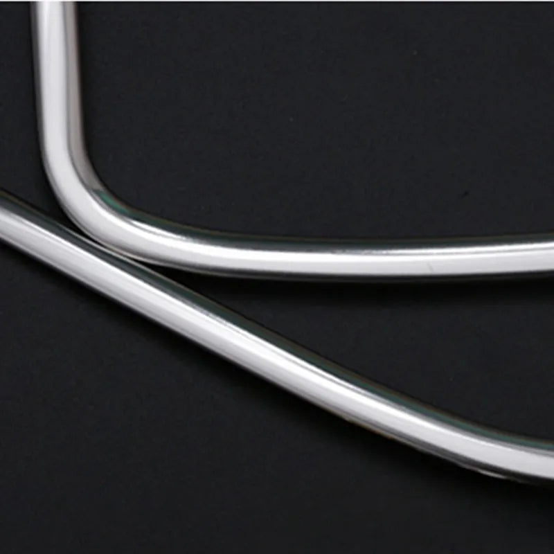 Silver 304 stainless steel audio frame modification strip for ROOX 40 series vehicles, dimensions 270mm x 200mm