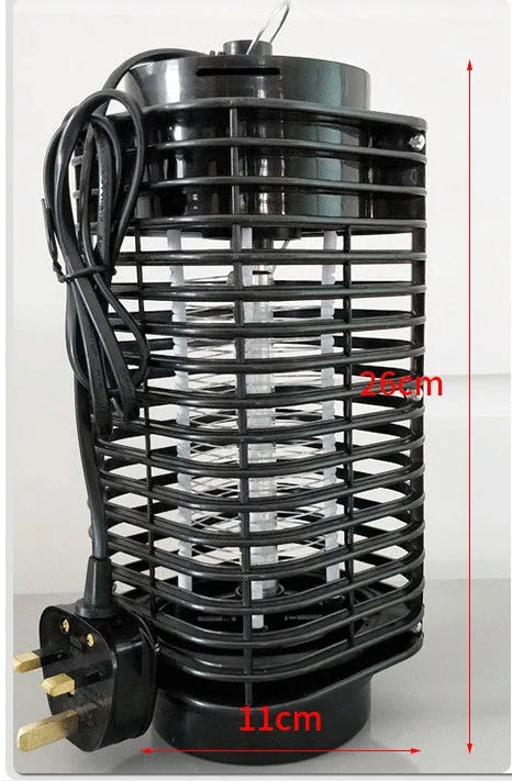 Black Hanging Electronic Mosquito Killer unit with a metal grid and UK three-pin plug.